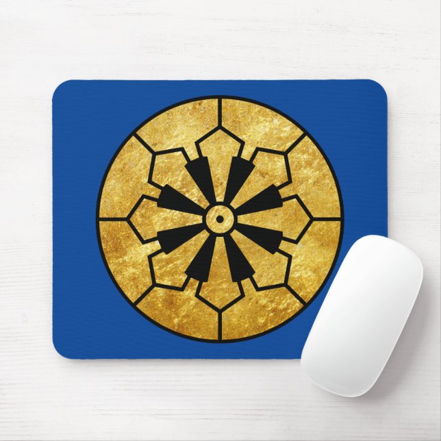 Oriental Faux Gold Japan Sanja Matsuri Komagata Mouse Pad (With Mouse)