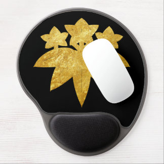 Oriental Faux Gold Kamakura Minamoto Japan Mon Art Gel Mouse Pad