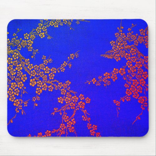 Oriental floral japanese cherry blossoms mousepad