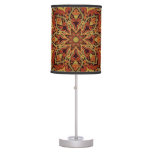 Oriental floral ornament with frame Pattern Table Lamp
