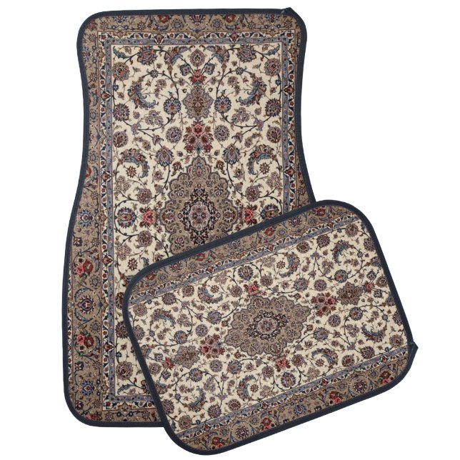 Oriental  Floral Persian  Carpet Pattern Car Floor Mat (Set)