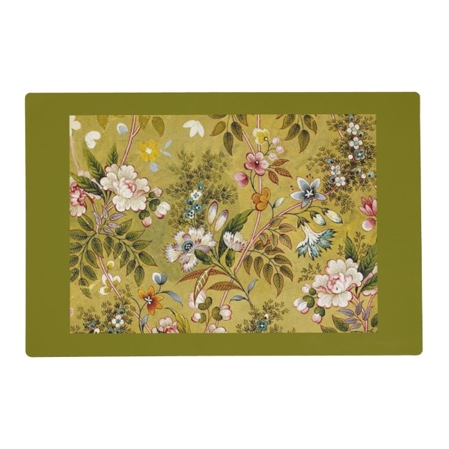 oriental floral placemat (Front)
