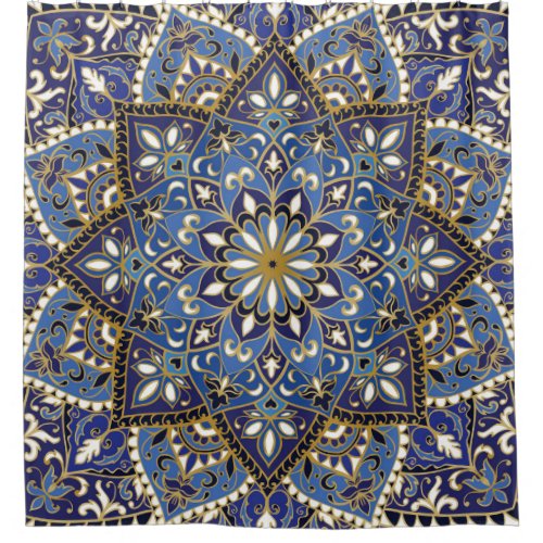 Oriental Floral Vintage Carpet Shower Curtain