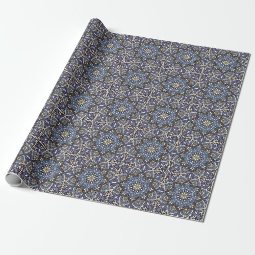 Oriental Floral Vintage Carpet Wrapping Paper