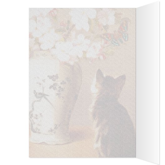 Oriental flowers and butterflies (Inside (Left))