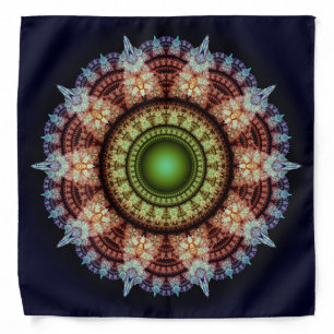 Oriental fractal splendid ornament bandana