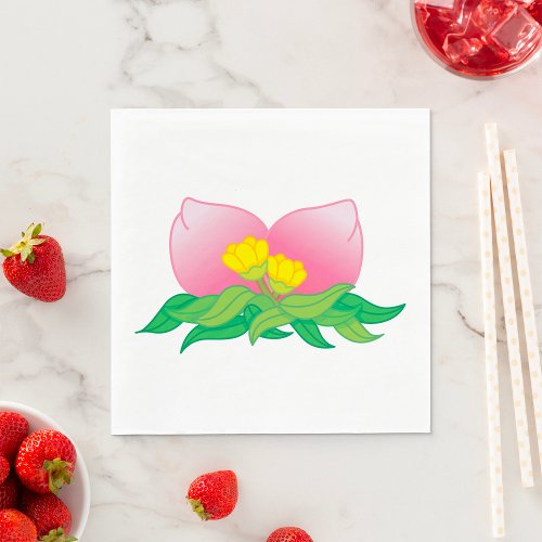 Oriental Fruit And Flowers Napkins
