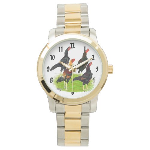 Oriental Game Fowl Quartet Watch