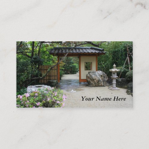 Oriental Garden Gate Business Card