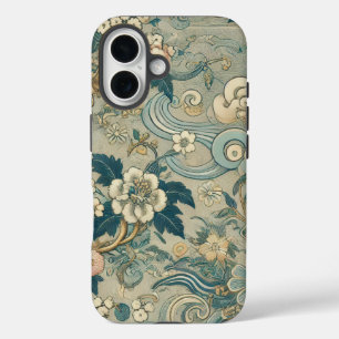 Oriental Garden Pattern iPhone 16 Case