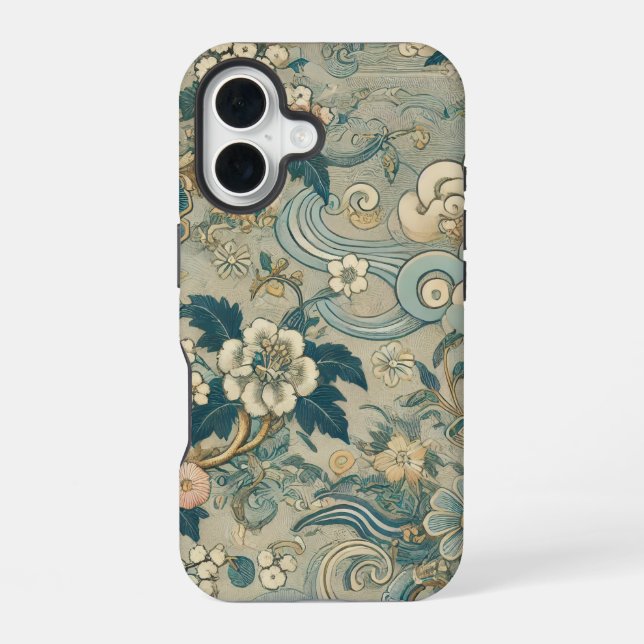 Oriental Garden Pattern Iphone Case (Back)