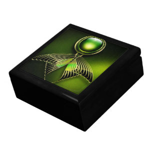 Oriental Gemstone Butterfly Jewelry Design Gift Box
