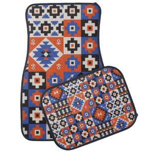 Oriental geometric seamless pattern. Ethnic design Car Floor Mat