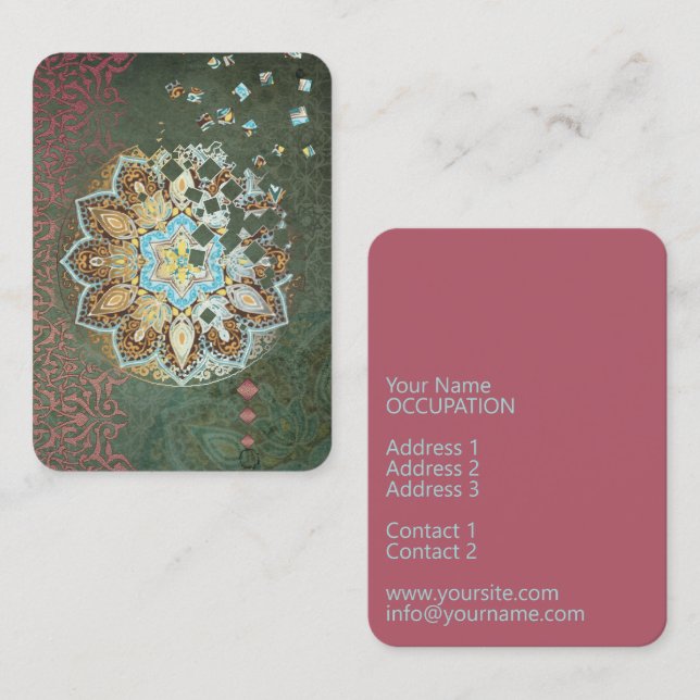 Oriental Glow III - Business Card (Front/Back)