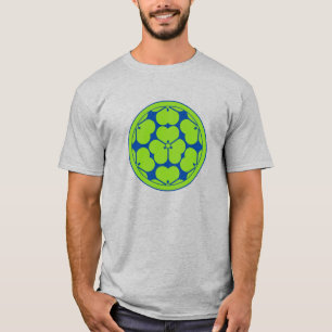 Oriental Green Blue Chosokabe Japan Mon Vector Art T-Shirt