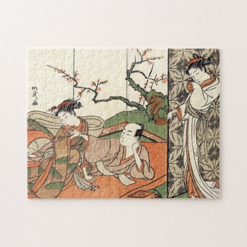 Oriental japanese geisha maiko ukiyo_e art jigsaw puzzle