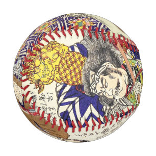 Oriental japanese samurai portraits ukiyo vintage baseball
