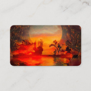 Oriental landscape business card