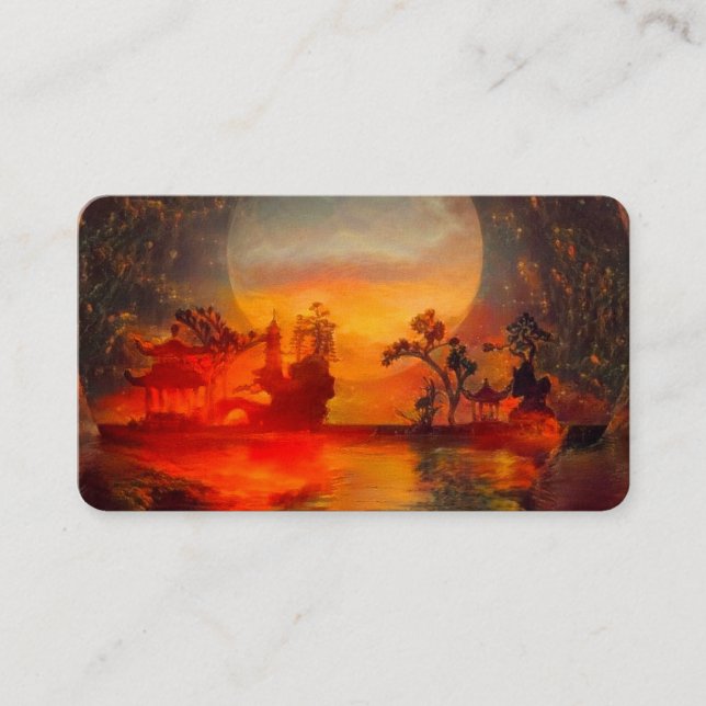 Oriental landscape business card (Front)