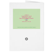 ORIENTAL LILIES - CHRISTIAN GREETING (Back)