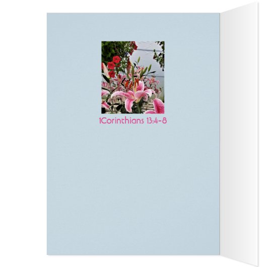 ORIENTAL LILIES - CHRISTIAN GREETING (Inside (Left))