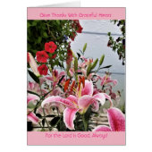 ORIENTAL LILIES - CHRISTIAN GREETING (Front)