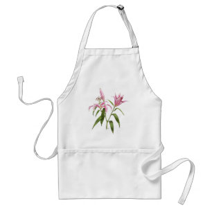Oriental Lily - Stargazer Adult Apron