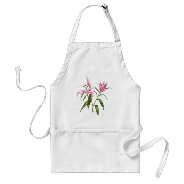 Oriental Lily - Stargazer Adult Apron (Front)