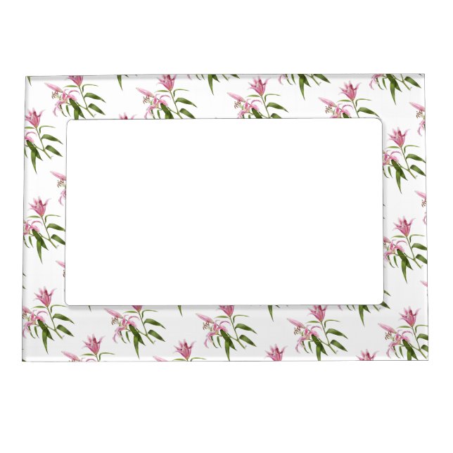Oriental Lily - Stargazer Magnetic Picture Frame (Front)