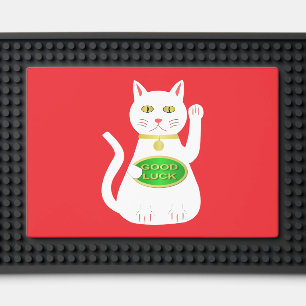 Oriental Lucky Cat Bar Mat