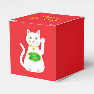 Oriental Lucky Cat Custom Chinese New Year Favor Boxes