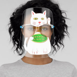 Oriental Lucky Cat Face Shield