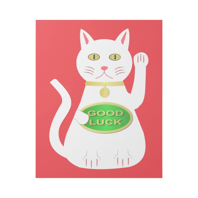 Oriental Lucky Cat Gallery Wrap (Front)