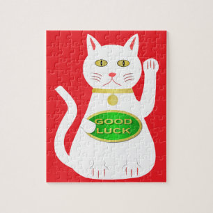Oriental Lucky Cat Jigsaw Puzzle