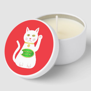 Oriental Lucky Cat Mini Candle Favors