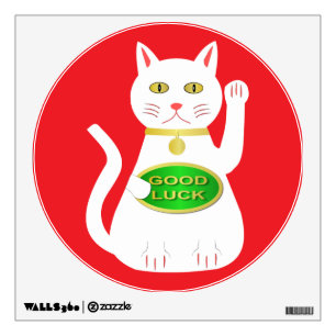 Oriental Lucky Cat Wall Decal