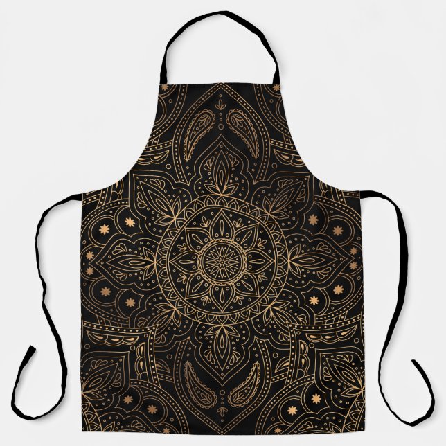 Oriental Mandala, Luxury Vintage Pattern. Apron (Front)
