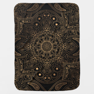 Oriental Mandala, Luxury Vintage Pattern. Baby Blanket