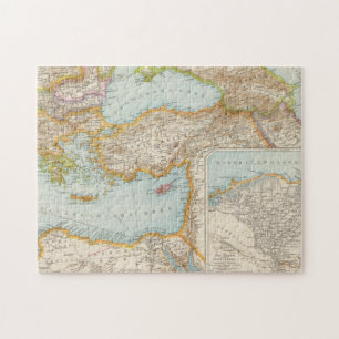 Oriental Mediterranean Map Jigsaw Puzzle