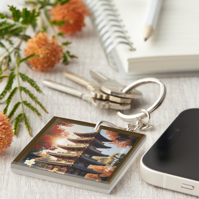 "Oriental Oasis" Keychain (Front Right)