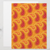 Oriental Orange Persian Paisley Pattern (Front/Back)