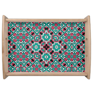 Oriental ornament serving tray