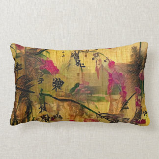 Oriental Painting. Japanese style Lumbar Pillow