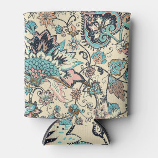 Oriental Paisley: Stylized Textile Elegance. Can Cooler