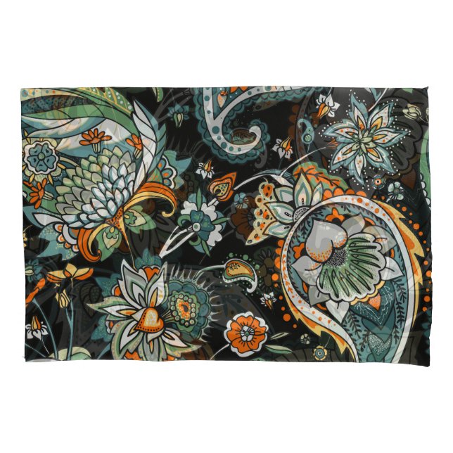 Oriental paisley: traditional Turkish motif. Pillow Case (Front)