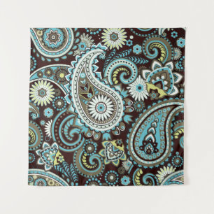 Oriental Paisley Vintage Seamless Pattern Tapestry