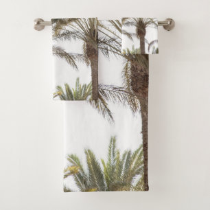 Oriental Palm Trees #1 #tropical #wall #art  Bath Towel Set