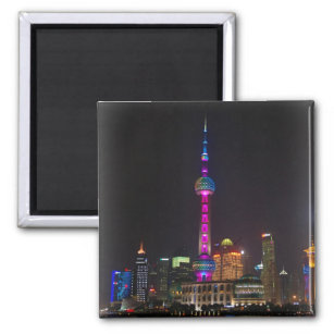 Oriental Pearl Tower - Shanghai, China - Magnet