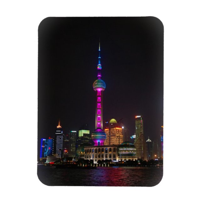 Oriental Pearl Tower - Shanghai, China - Magnet (Vertical)