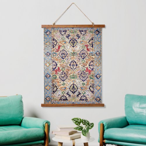 Oriental Persian Antique Print Hanging Tapestry